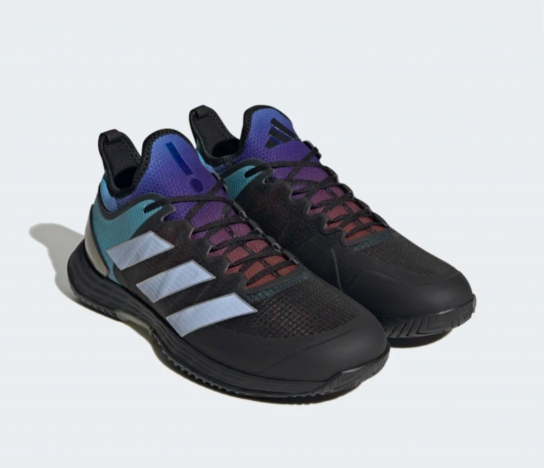 Giày Tennis Adidas ADIZERO UBERSONIC 4 (Grey Six / Blue Dawn / Core Black)