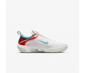 Giày Tennis Nike COURT ZOOM NXT HC (White/Light Silver/Habanero Red/Washed Teal) - 2022
