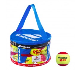 Babolat RED Ball - Banh cho trẻ em 5-8 tuổi-túi 24 trái