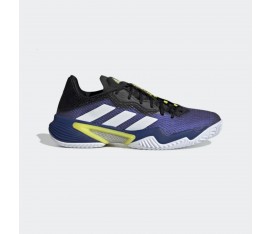 Giày Tennis Adidas BARRICADE (Black Blue Met / Cloud White / Acid Yellow)