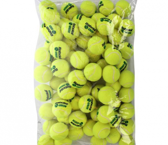 Babolat GREEN Ball - Banh cho trẻ em 9 - 11 tuổi-túi 72 trái 